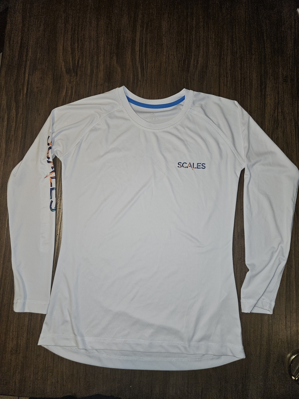 SCALES Men’s Long Sleeve Fishing Performance Shirt - White